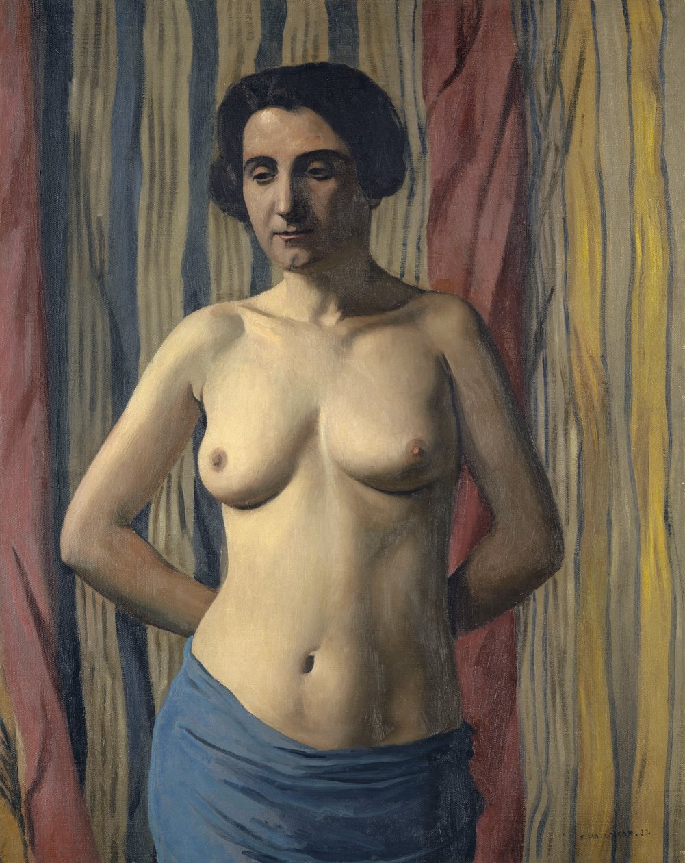Nøgen med blåt skær, 1922. af Felix Edouard Vallotton