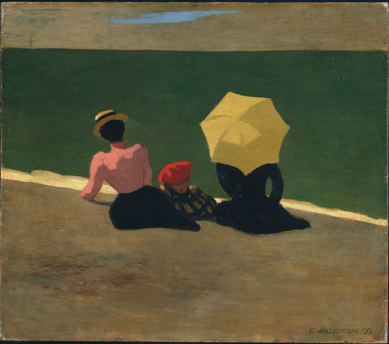 På stranden, 1899 af Felix Edouard Vallotton