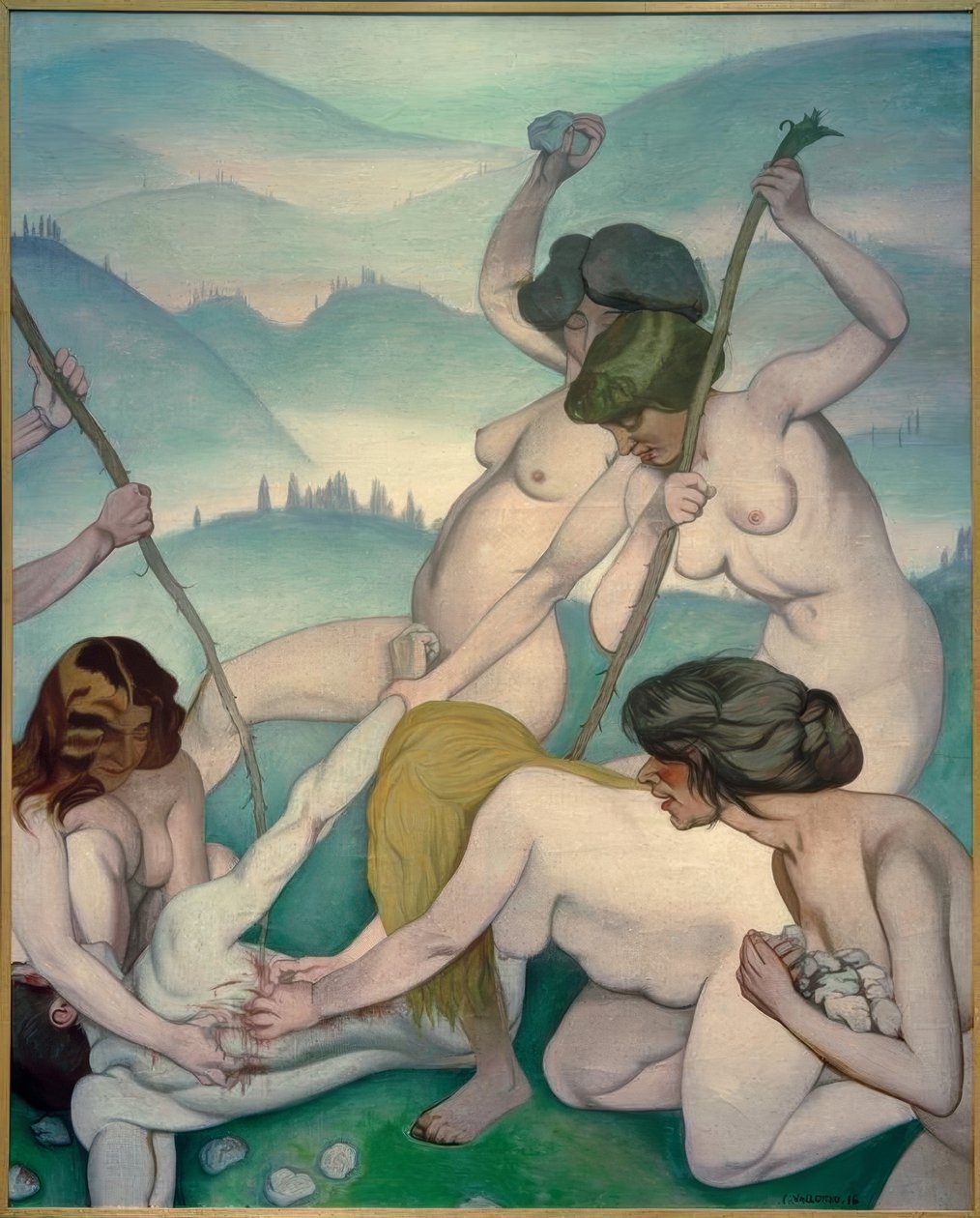 Orpheus slagtet af Felix Edouard Vallotton