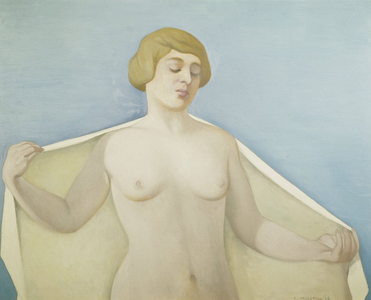 Ud af Badet; Sortie du Bain, 1914 af Felix Edouard Vallotton