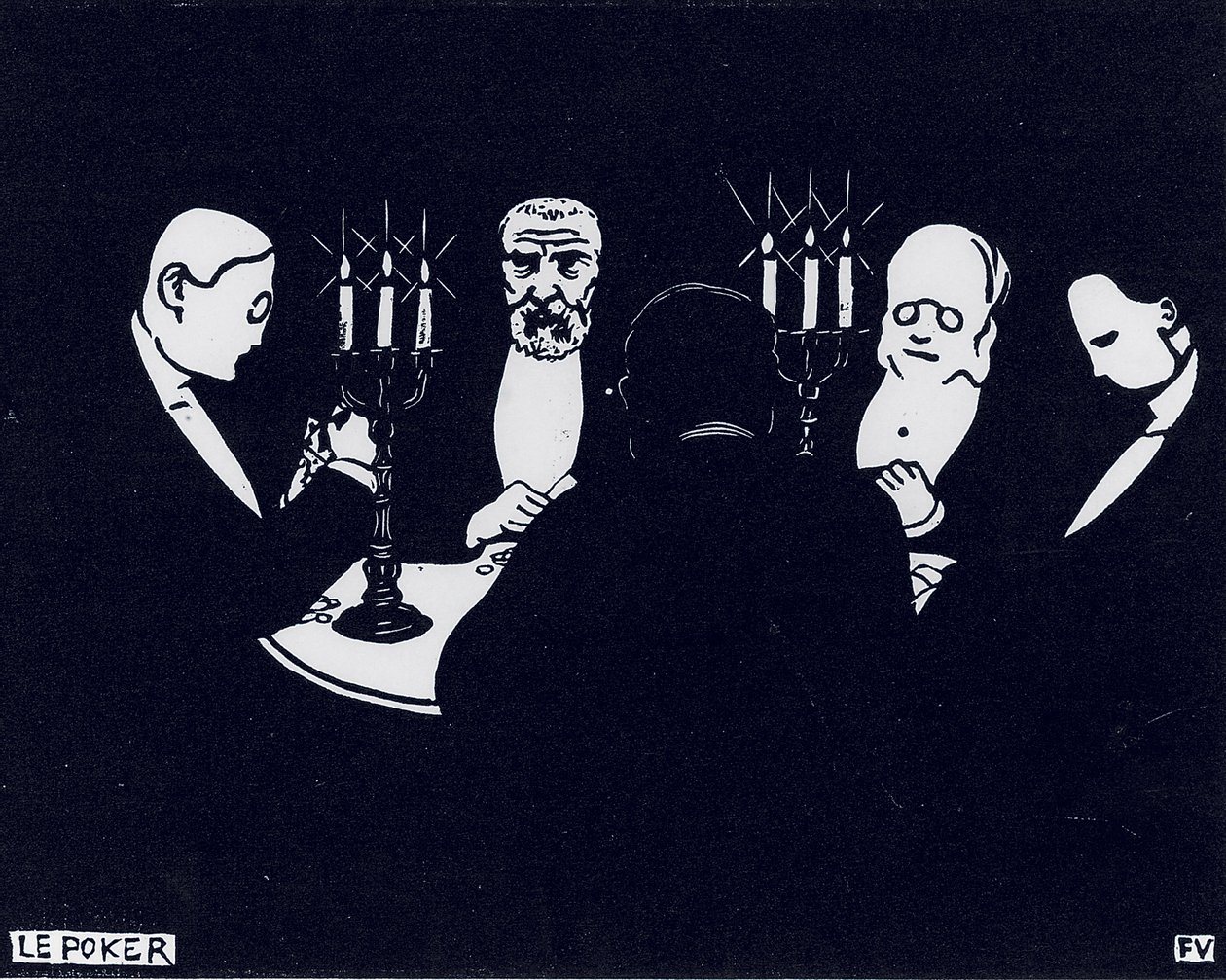 Poker, 1896 af Felix Edouard Vallotton