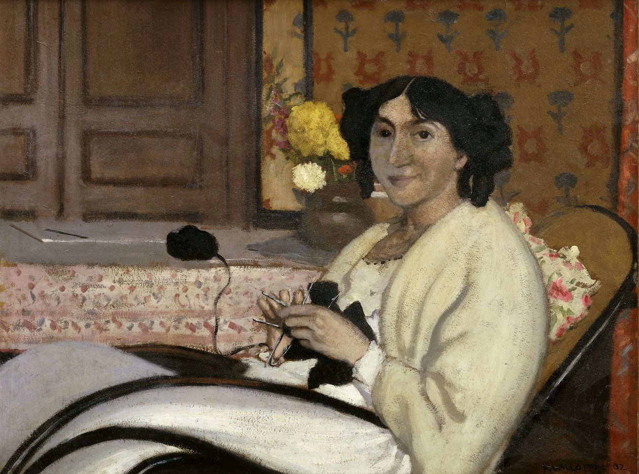 Portræt af Madame Rodrigues-Vallotton, Kunstnerens Hustru, 1902 af Felix Edouard Vallotton
