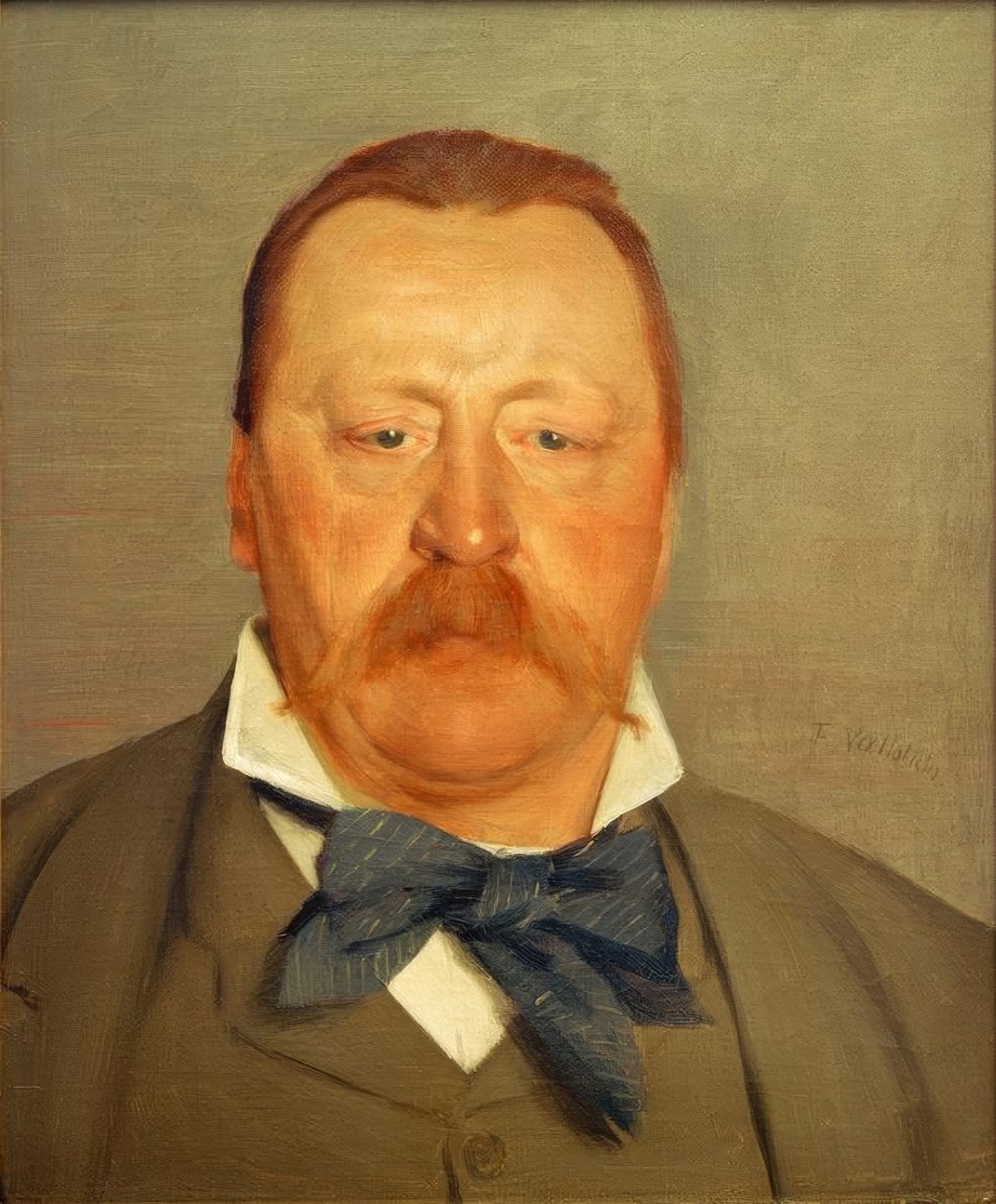 Portræt af Monsieur Alfred Delisle af Felix Edouard Vallotton