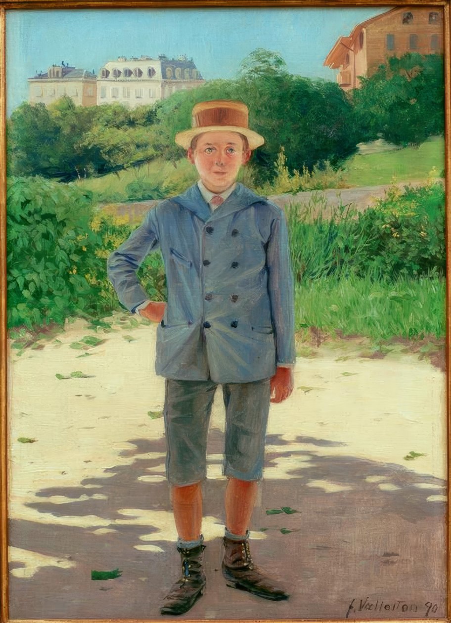 Portræt af unge Delisle af Felix Edouard Vallotton