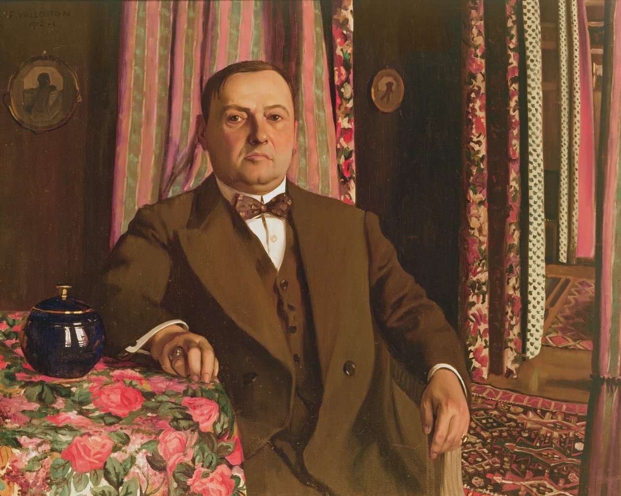 Portræt af Georg E. Haasen, 1913 af Felix Edouard Vallotton