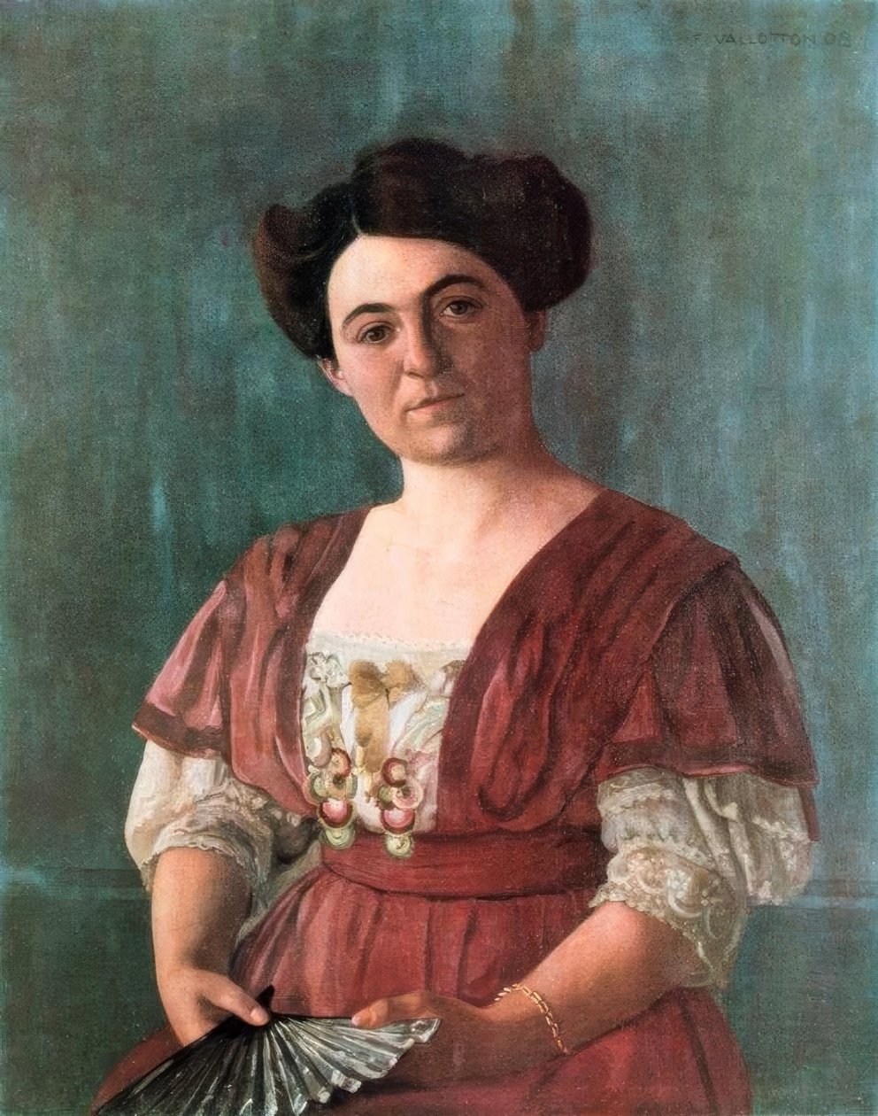 Portræt af Madame Hasen1908 af Felix Edouard Vallotton