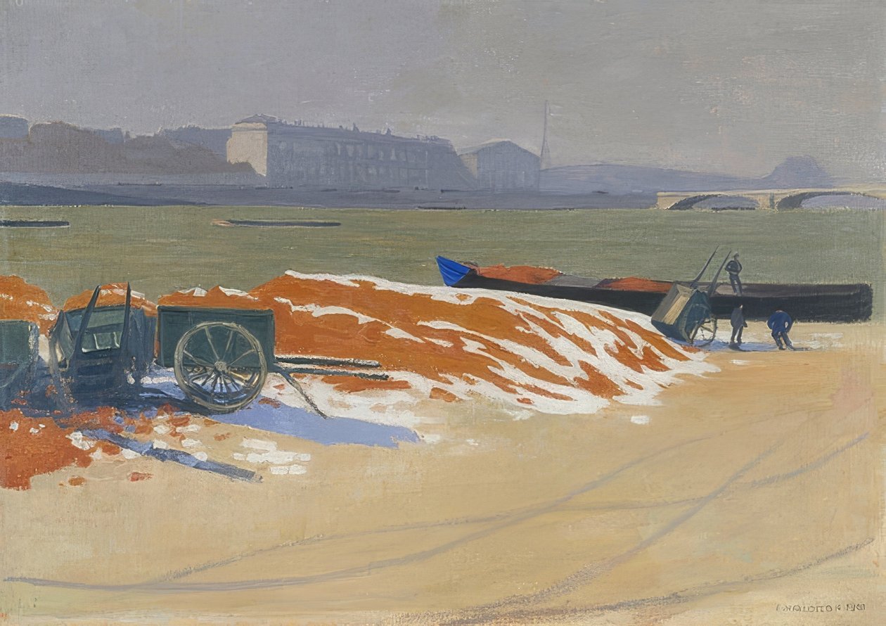 Quai de Seine. 1901 af Felix Edouard Vallotton