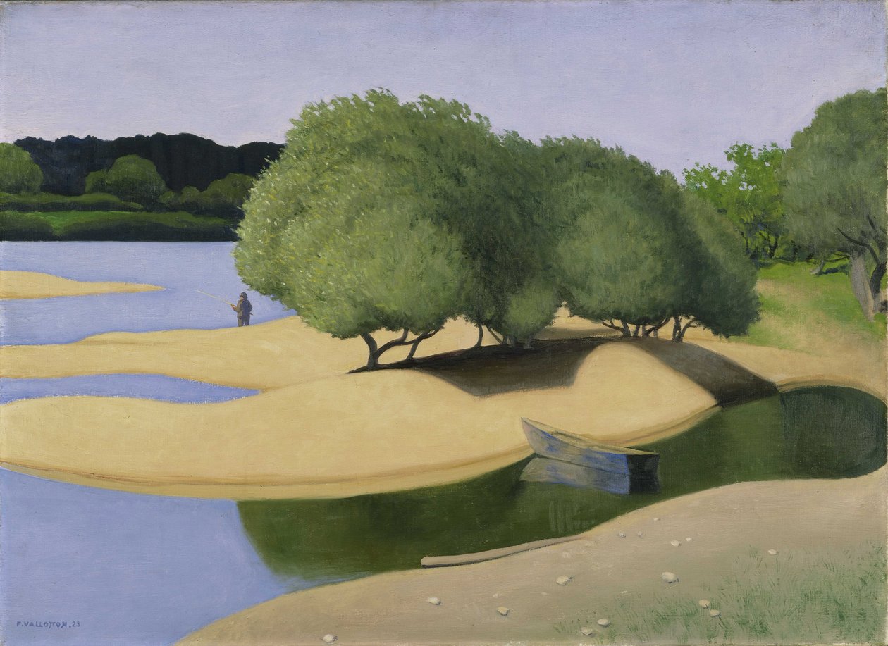 Sandbanker ved Loire Des Sables ved bredden af ​​Loire, 1923. af Felix Edouard Vallotton