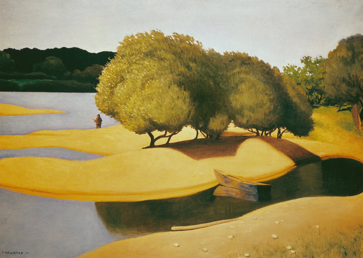 Sand på kanten af Loire af Felix Edouard Vallotton