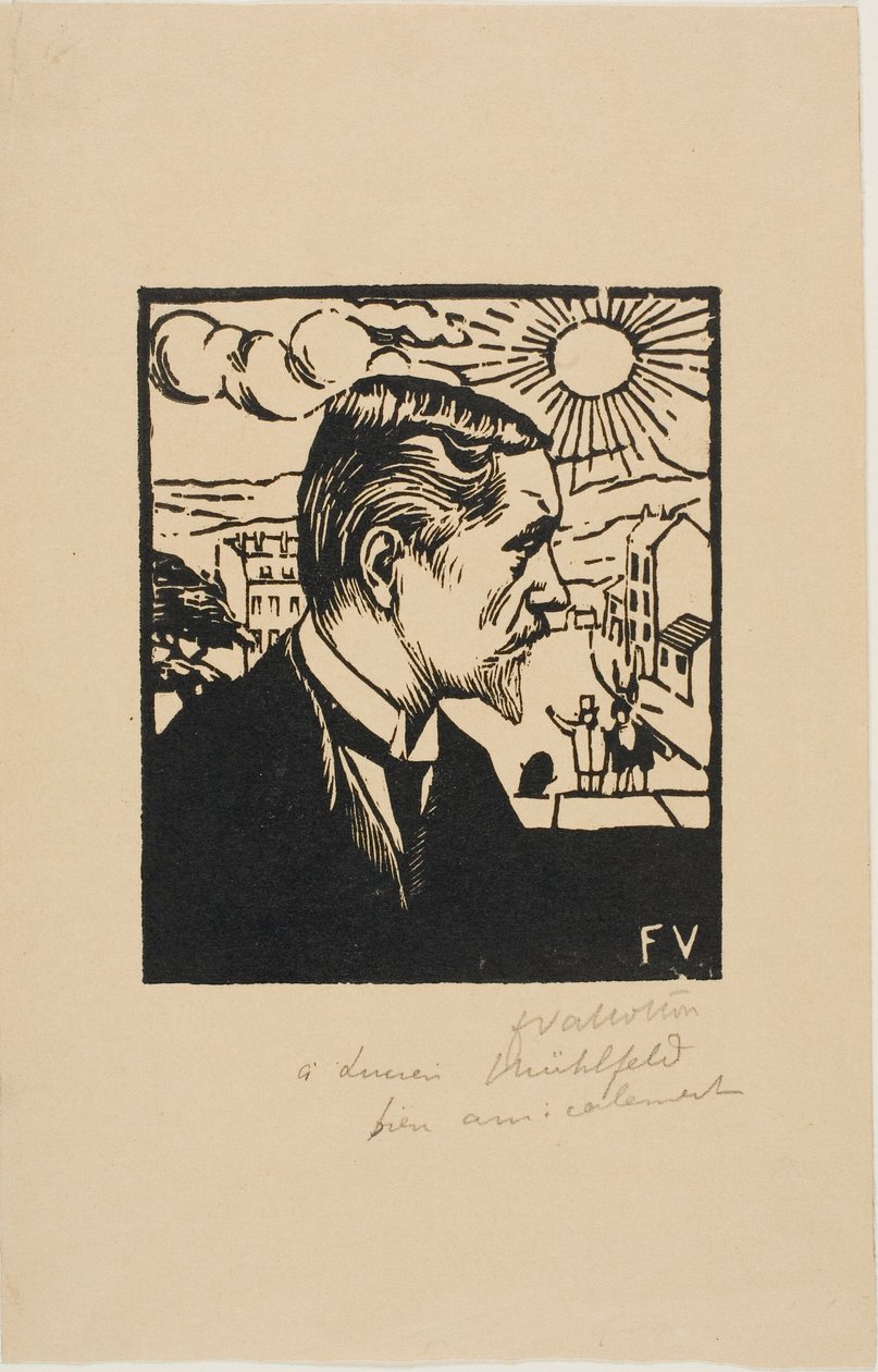 Selvportræt af Felix Edouard Vallotton