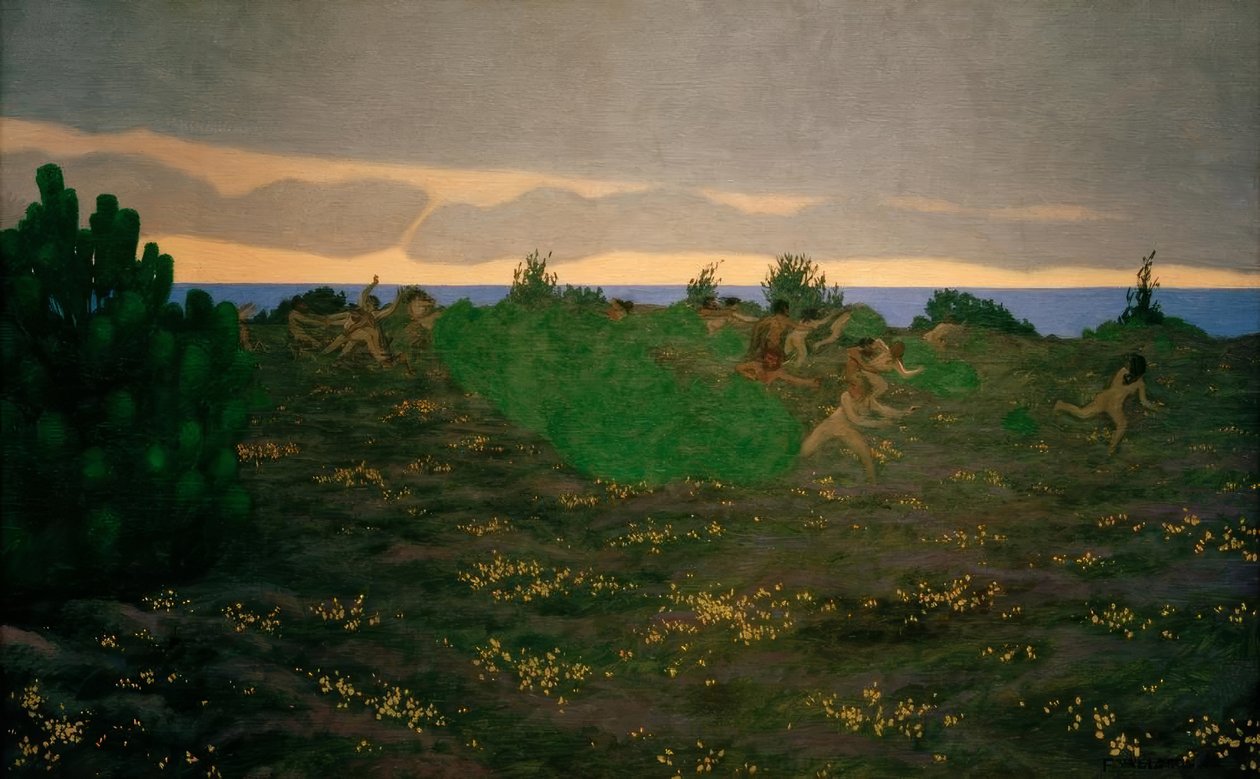 Gammel aften af Felix Edouard Vallotton