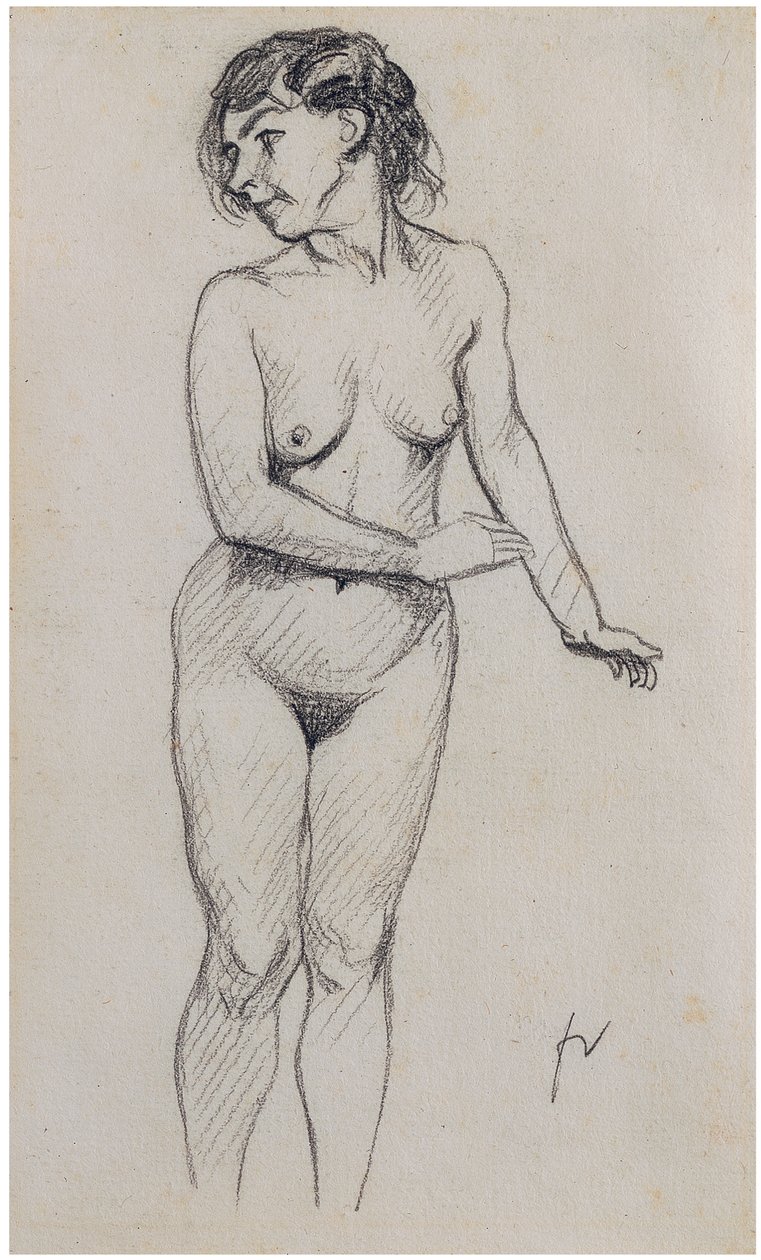 Stående nøgen af Felix Edouard Vallotton