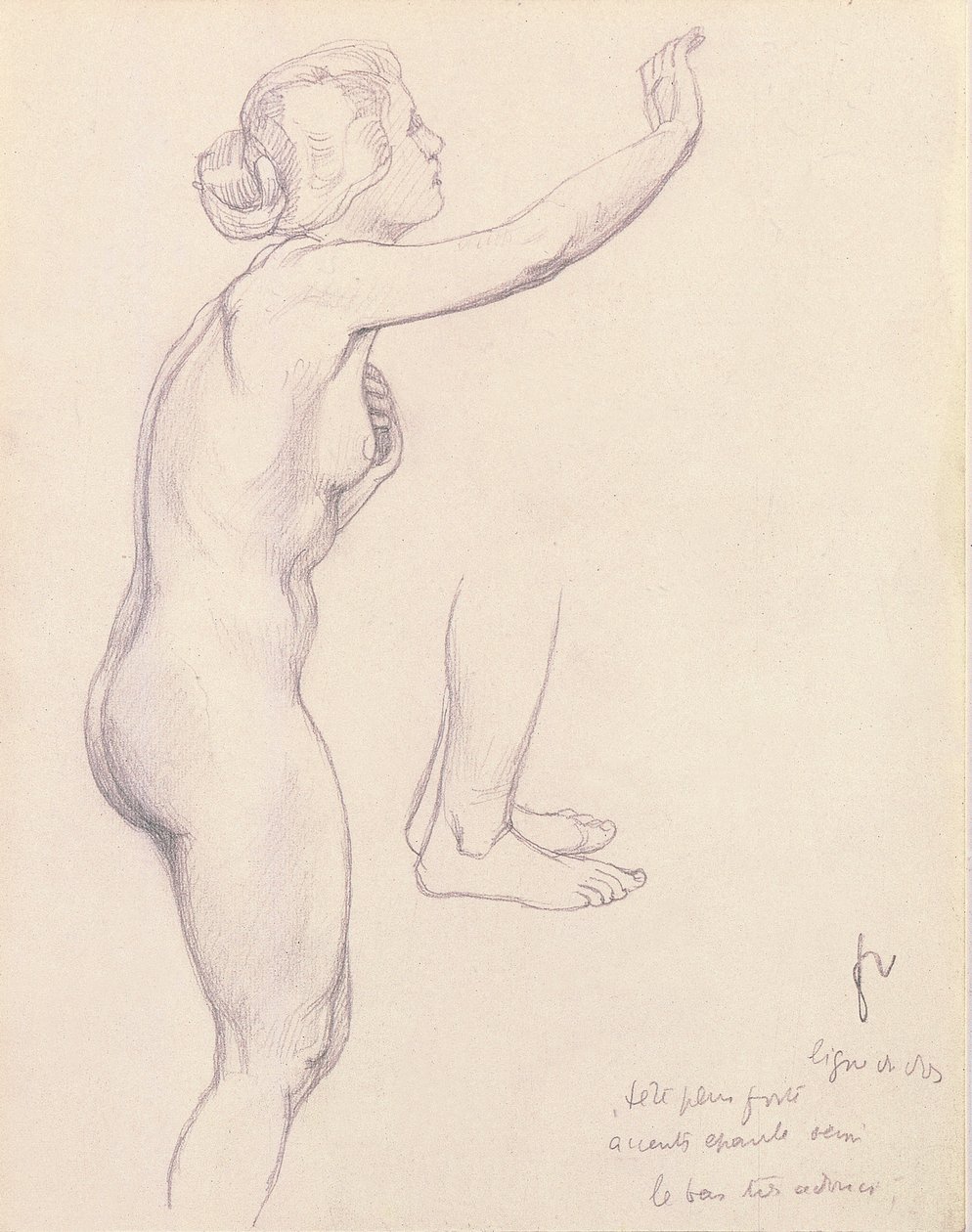 Studie for Perseus og Andromeda, 1918 af Felix Edouard Vallotton