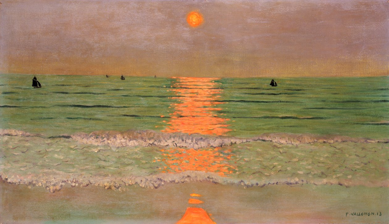 Solnedgang, 1913 af Felix Edouard Vallotton