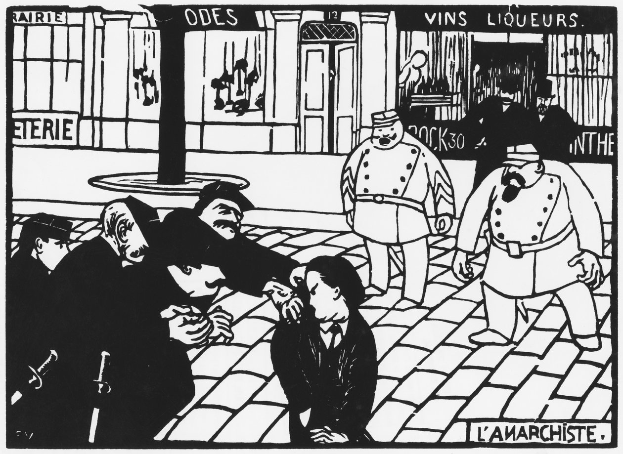 Anarkisten, 1892 af Felix Edouard Vallotton