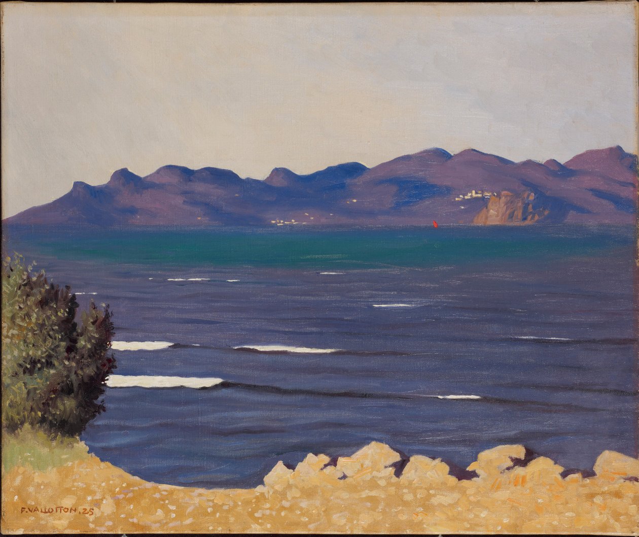 Esterel og Cannes-bugten, 1925. af Felix Edouard Vallotton
