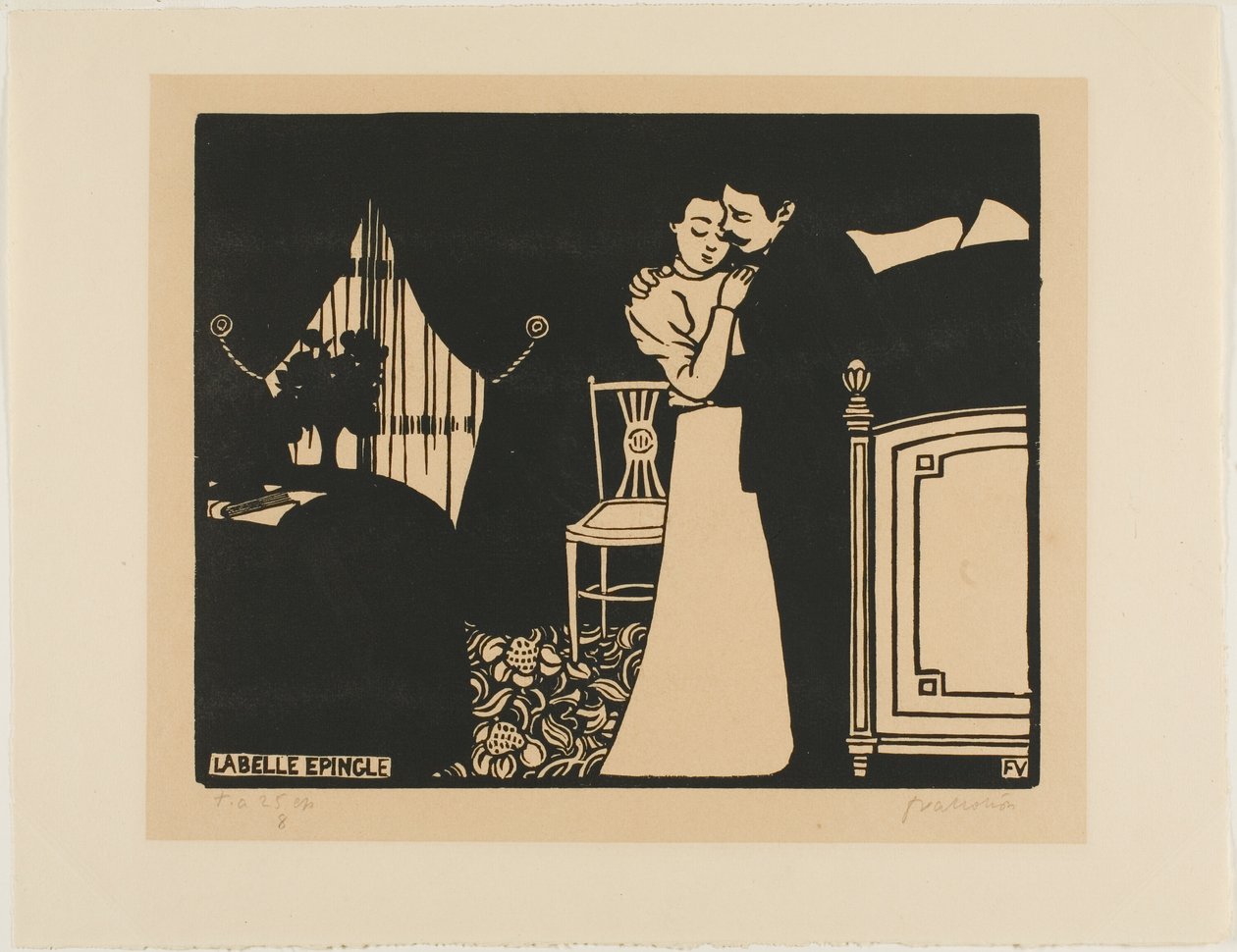 The Fine Pin, tallerken tre fra Intimacies af Felix Edouard Vallotton