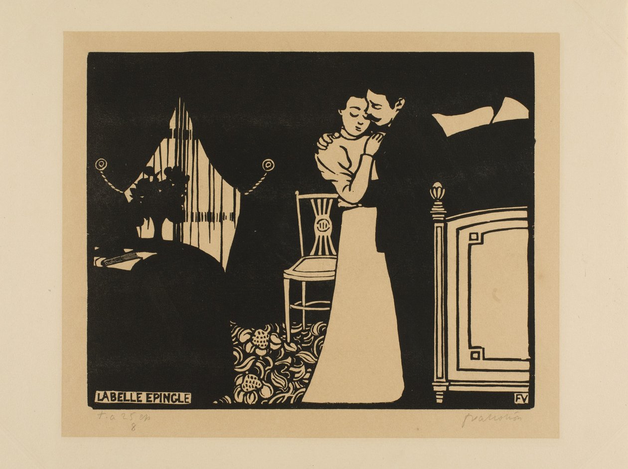The Fine Pin, plade tre fra Intimacies, 1898 af Felix Edouard Vallotton