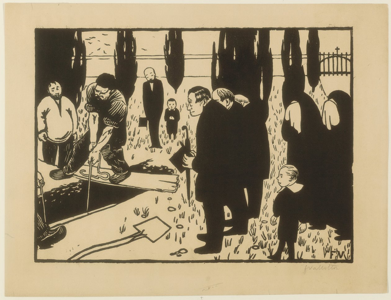 Begravelsen af Felix Edouard Vallotton