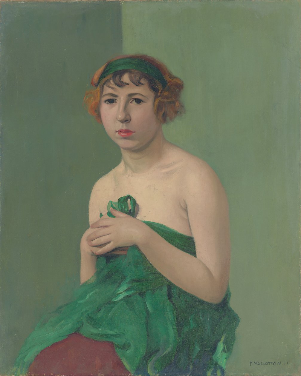 Det grønne bånd, 1911 af Felix Edouard Vallotton