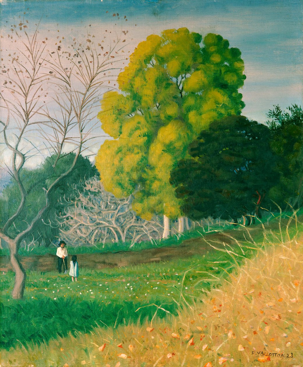 Det grønne træ, Cagnes, 1924 af Felix Edouard Vallotton