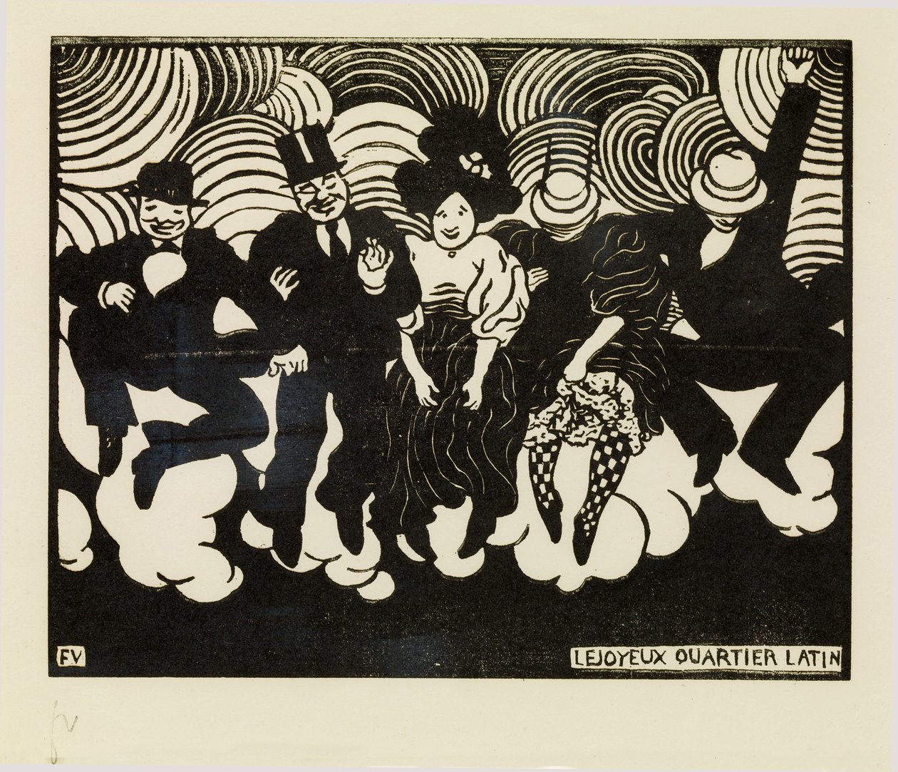 Det glade latinerkvarter af Felix Edouard Vallotton