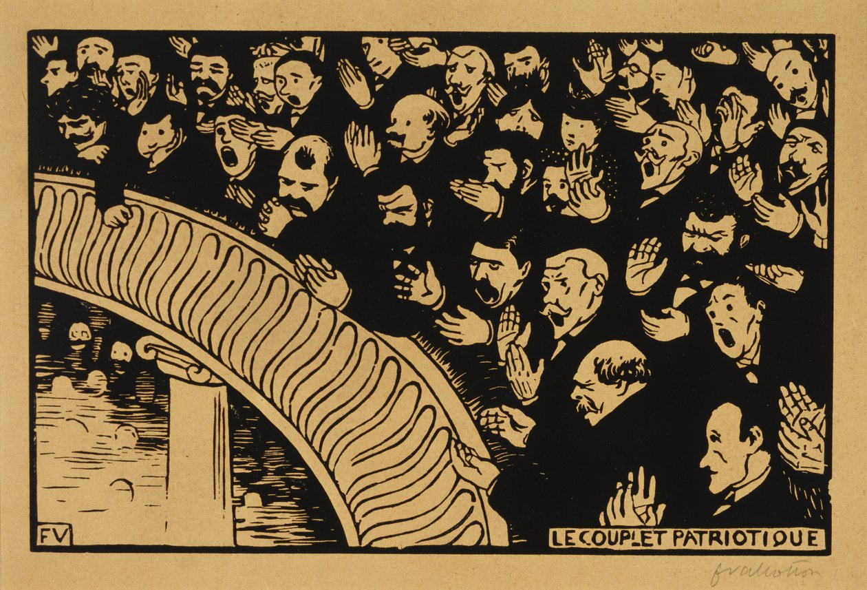 Den patriotiske Ditty af Felix Edouard Vallotton