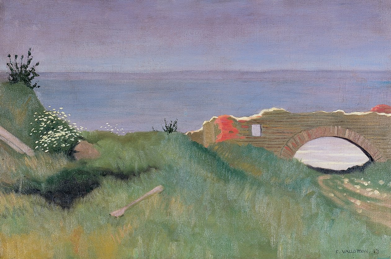 Ruinerne, Villerville, 1913 af Felix Edouard Vallotton