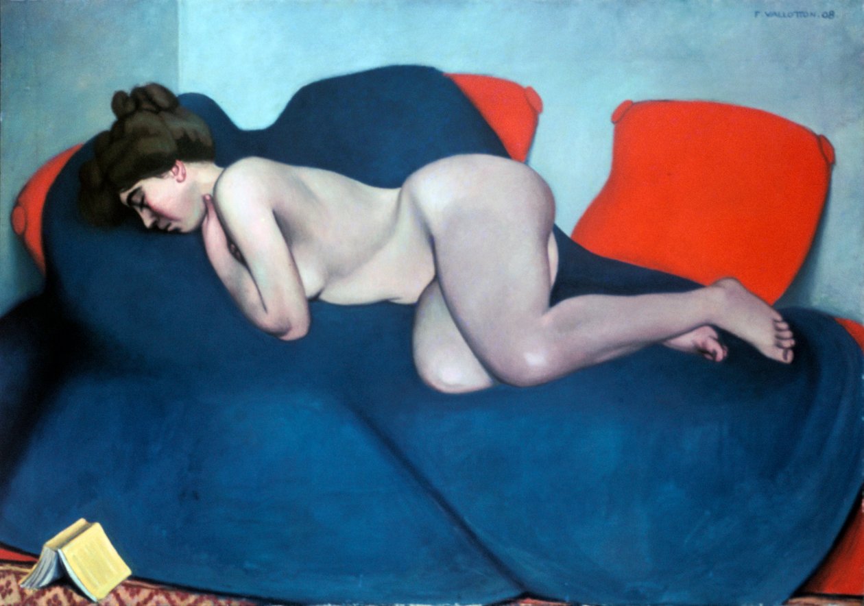 Den sovende, 1908. af Felix Edouard Vallotton