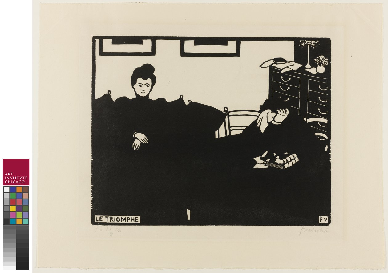 The Triumph, plade to fra Intimacies, 1898 af Felix Edouard Vallotton