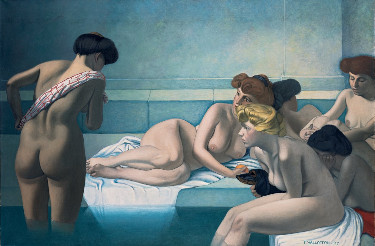 Det tyrkiske bad af Felix Edouard Vallotton