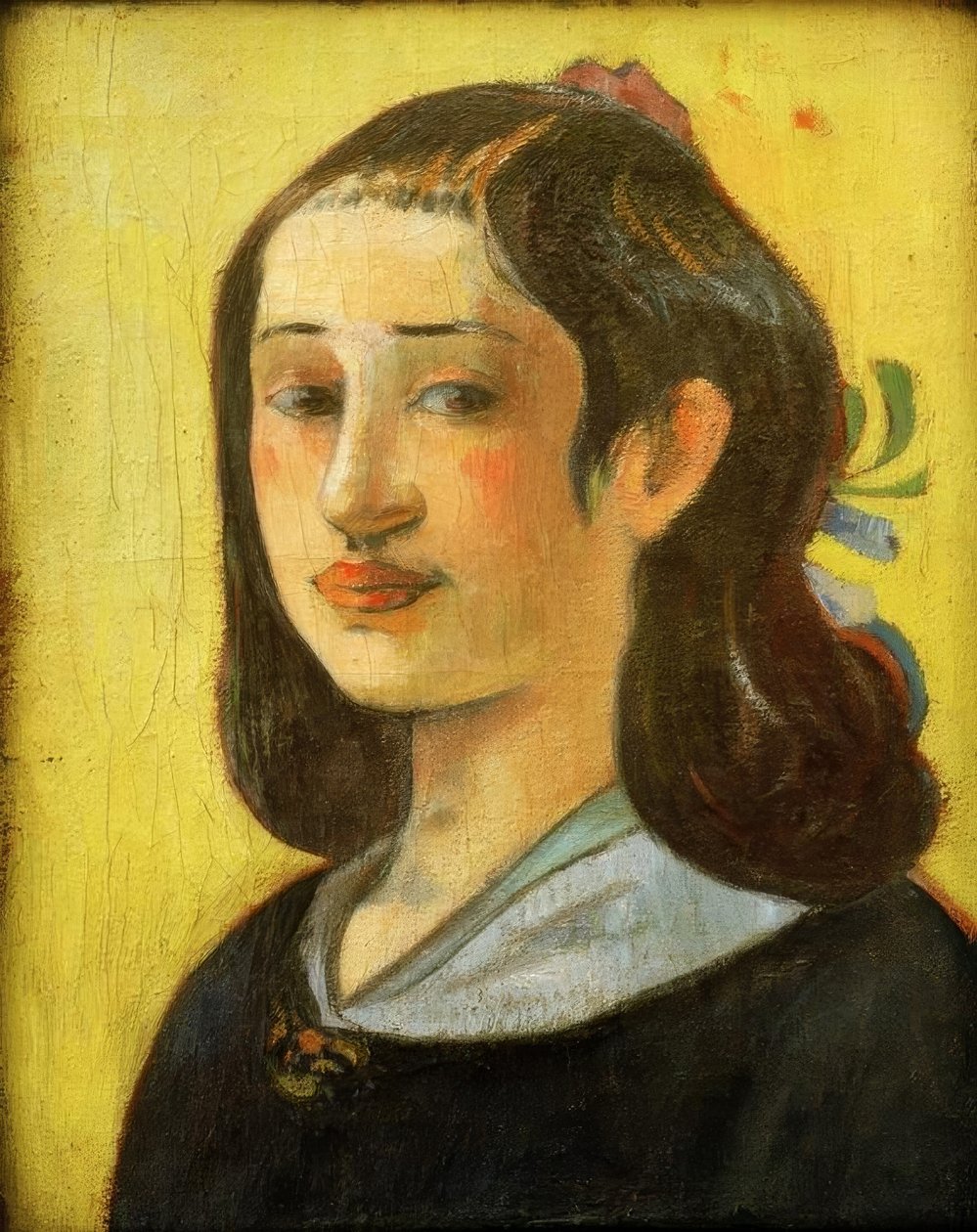 Blå stof torso af Felix Edouard Vallotton