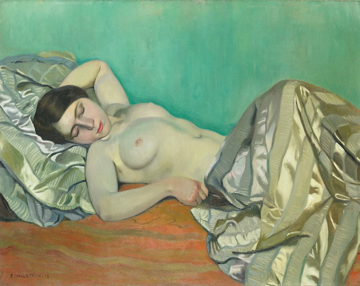 Torse af en liggende kvinde, 1913 af Felix Edouard Vallotton