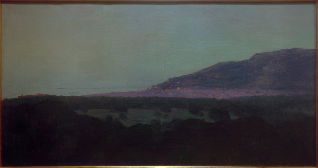 Trouville om aftenen af Felix Edouard Vallotton