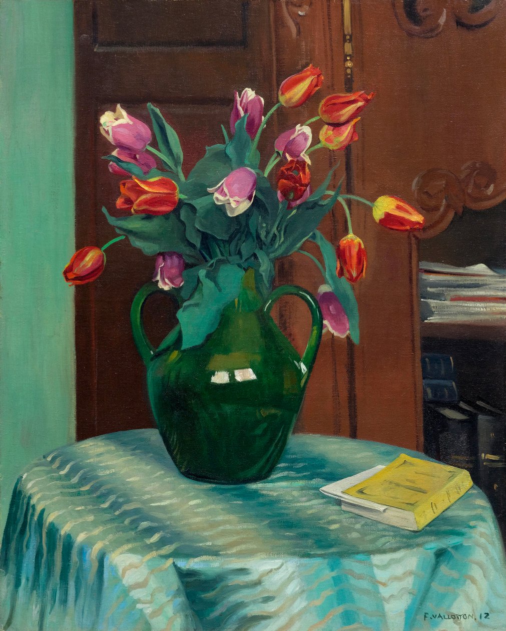 Pink og røde tulipaner Pink og røde tulipaner, 1912. af Felix Edouard Vallotton