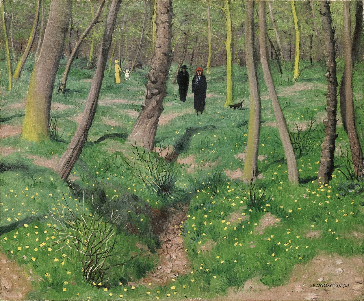 Underskov i foråret 1923 af Felix Edouard Vallotton