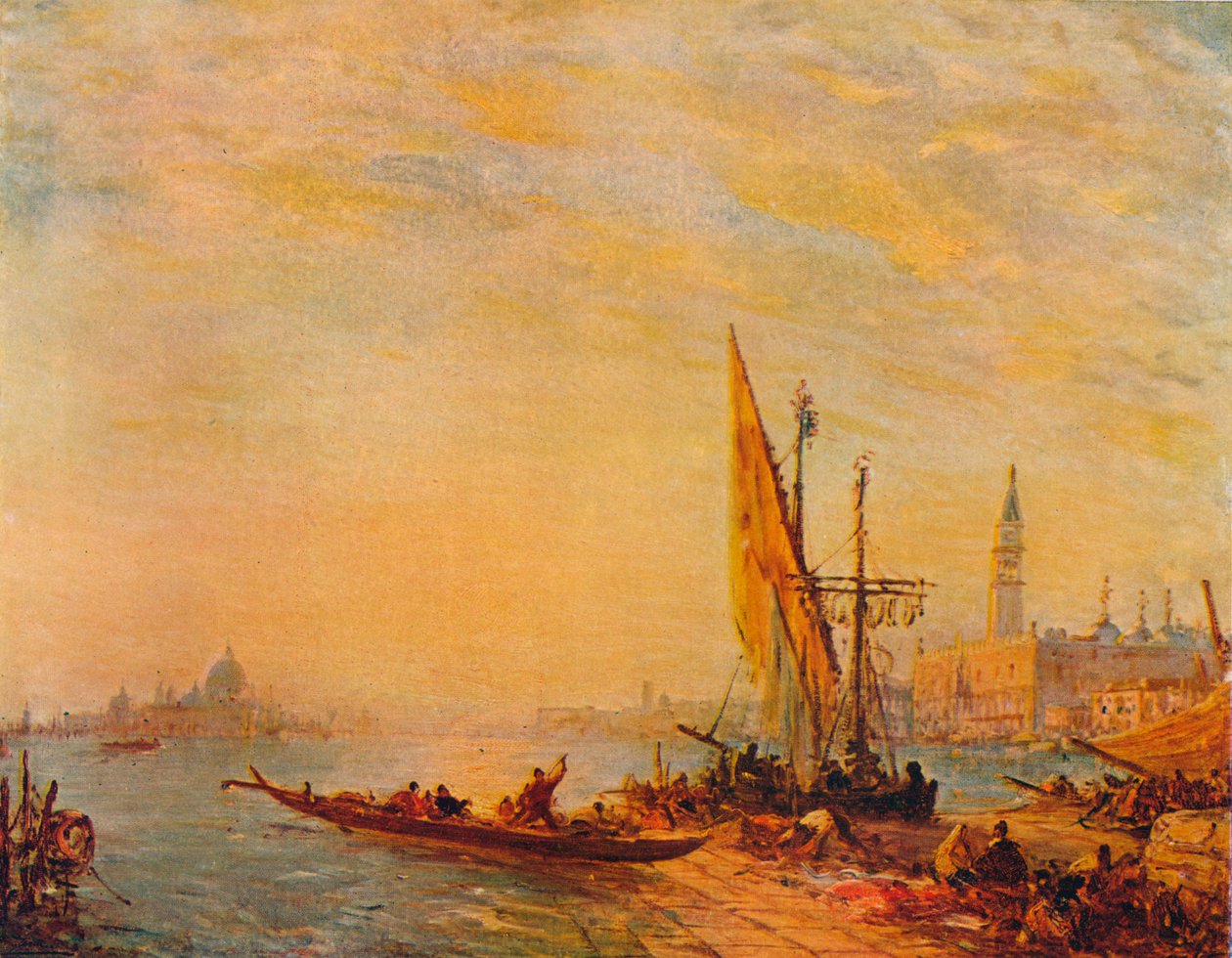 Indgang til Canal Grande, Venedig, c1875 af Félix Ziem