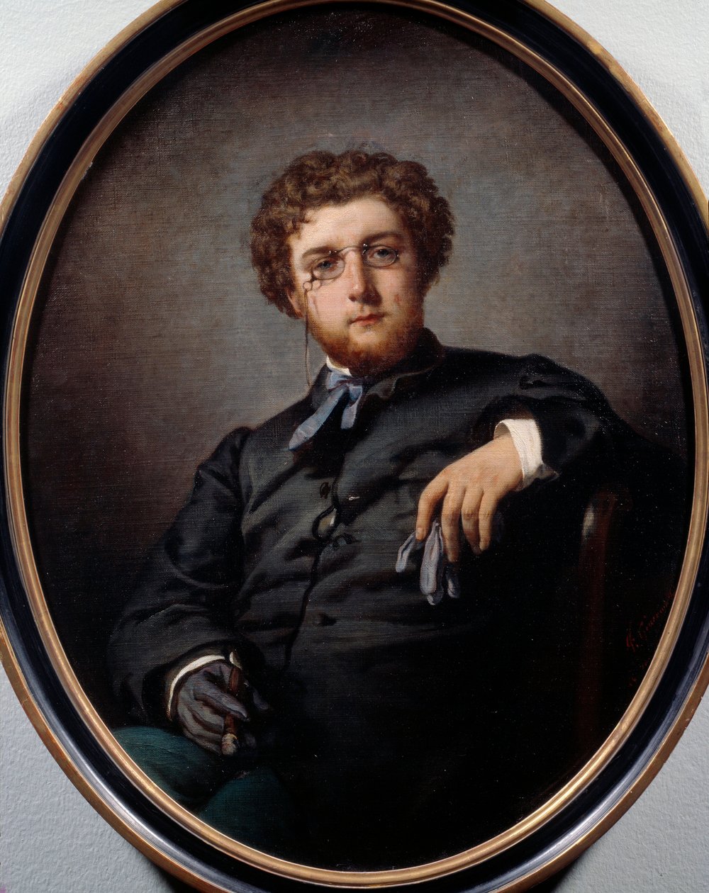 Portræt af George Bizet (1838-1875), fransk komponist. Maleri af Felix Henri Giacomotti (1828-1909). Paris, Musée Carnavalet. af Felix Henri Giacomotti