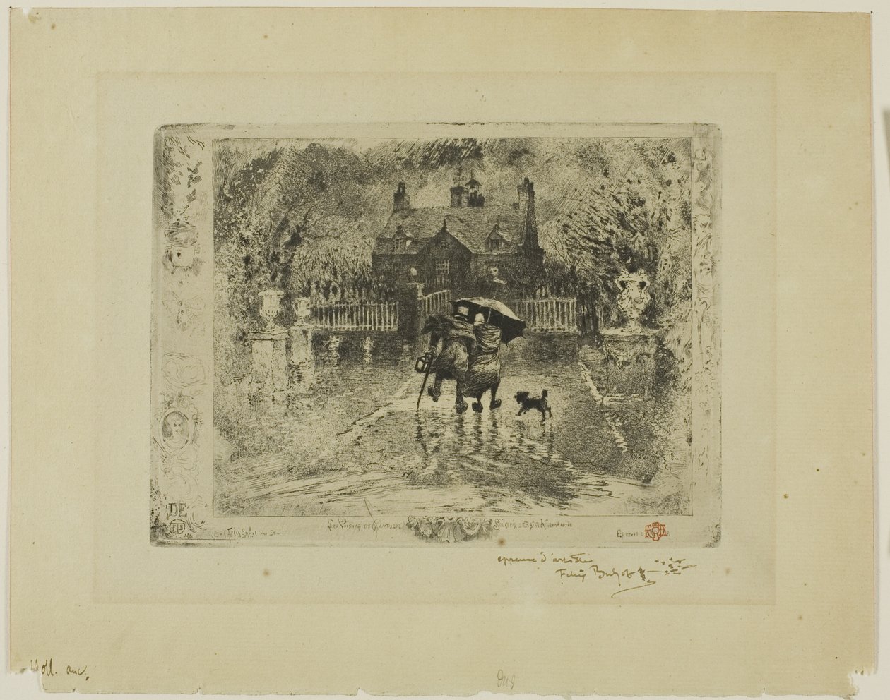 Landets Naboer af Felix Hilaire Buhot
