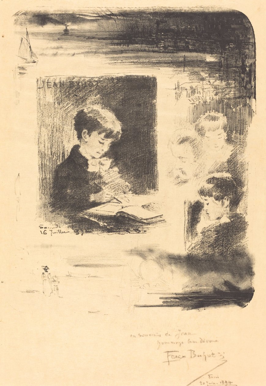 Børnetegning af Felix Hilaire Buhot