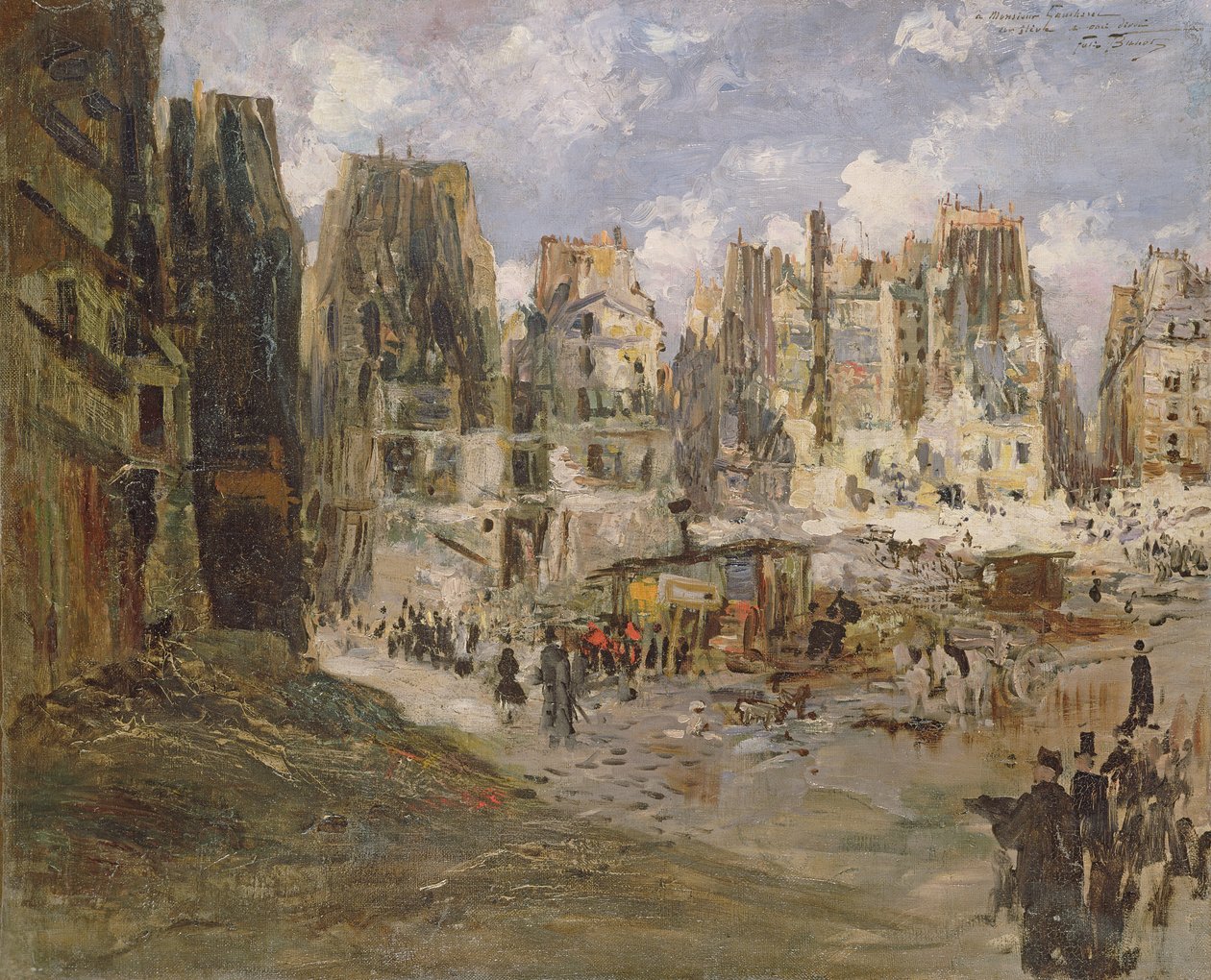 Butte aux Moulins af Felix Hilaire Buhot
