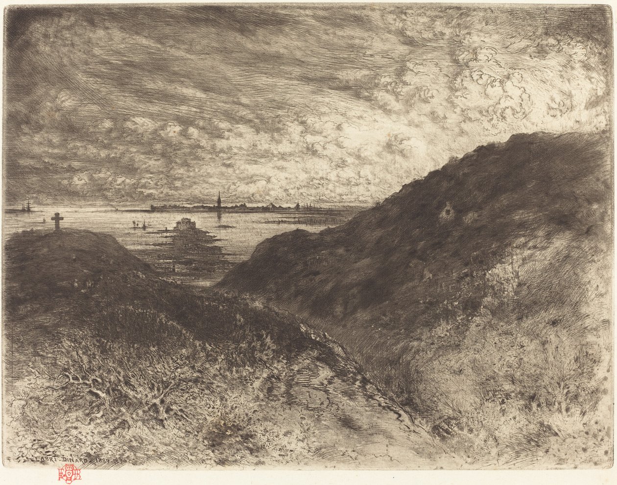 The Cliff: Saint-Malo Bay The Cliff: Saint-Malo Bay, 18861890. af Felix Hilaire Buhot