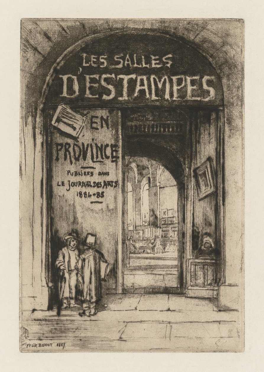 Trykstuerne i provinserne, 1877. af Felix Hilaire Buhot