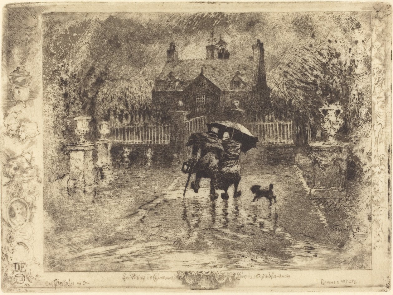 Landets Naboer af Felix Hilaire Buhot