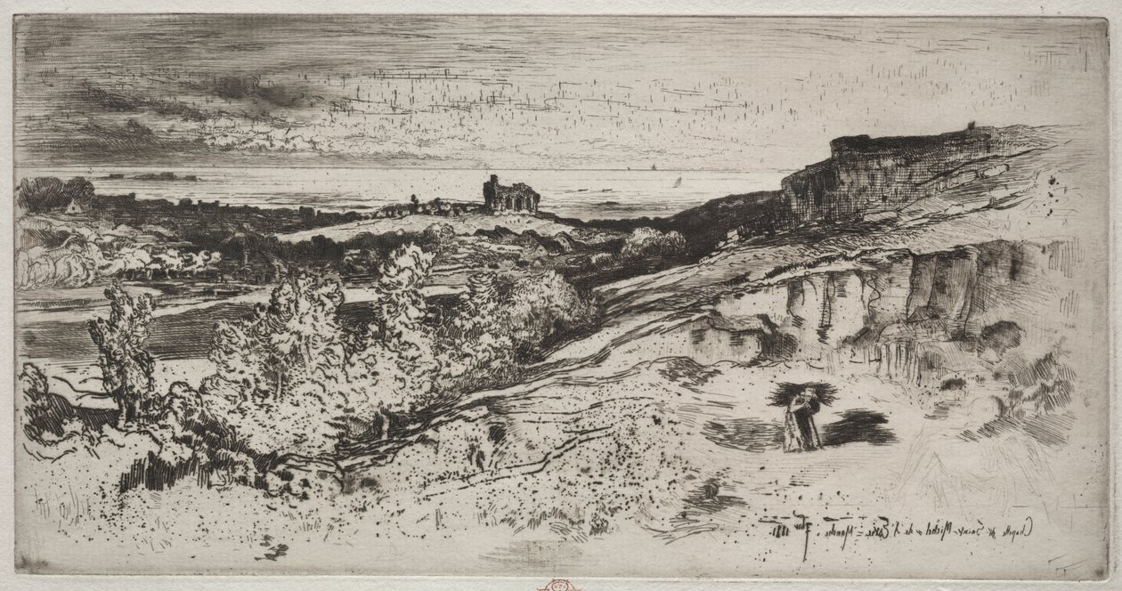 Kapellet Saint-Michel ved Estre af Felix Hilaire Buhot