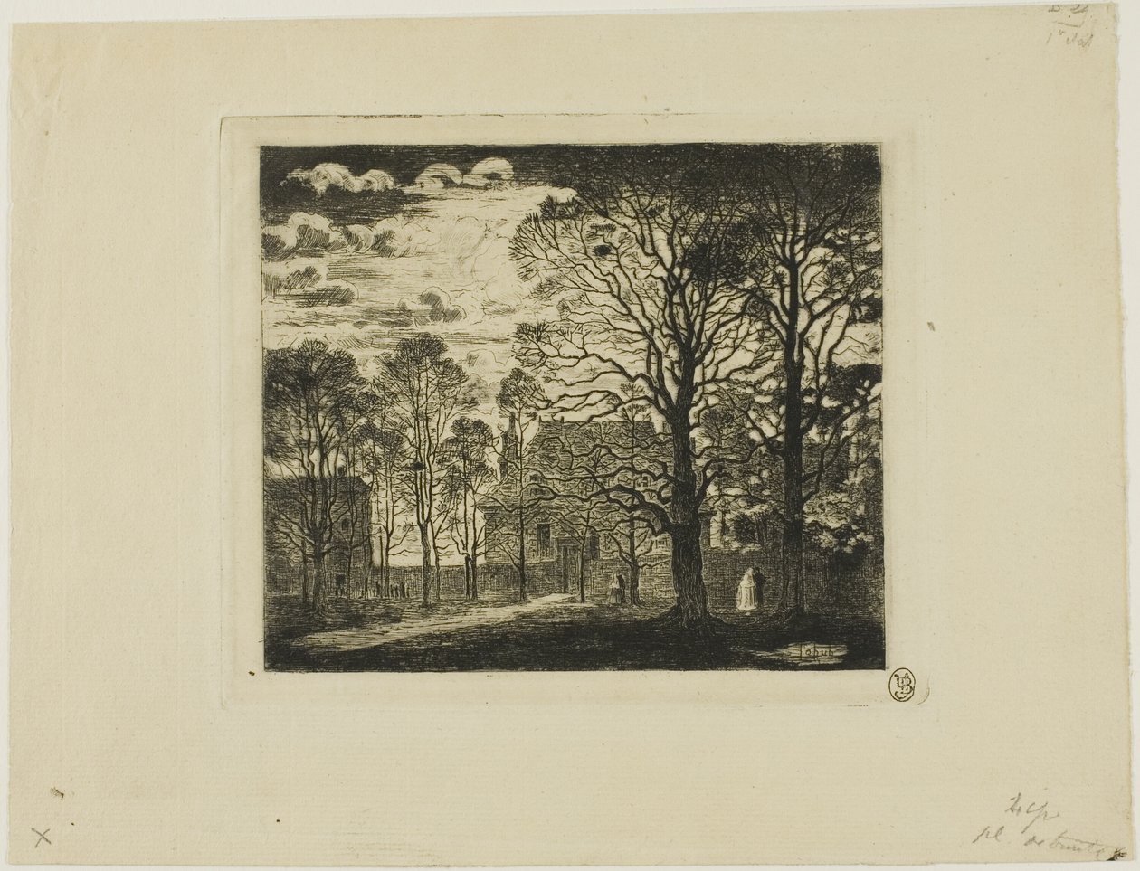 Klosteret, Avenue of the Observatory af Felix Hilaire Buhot
