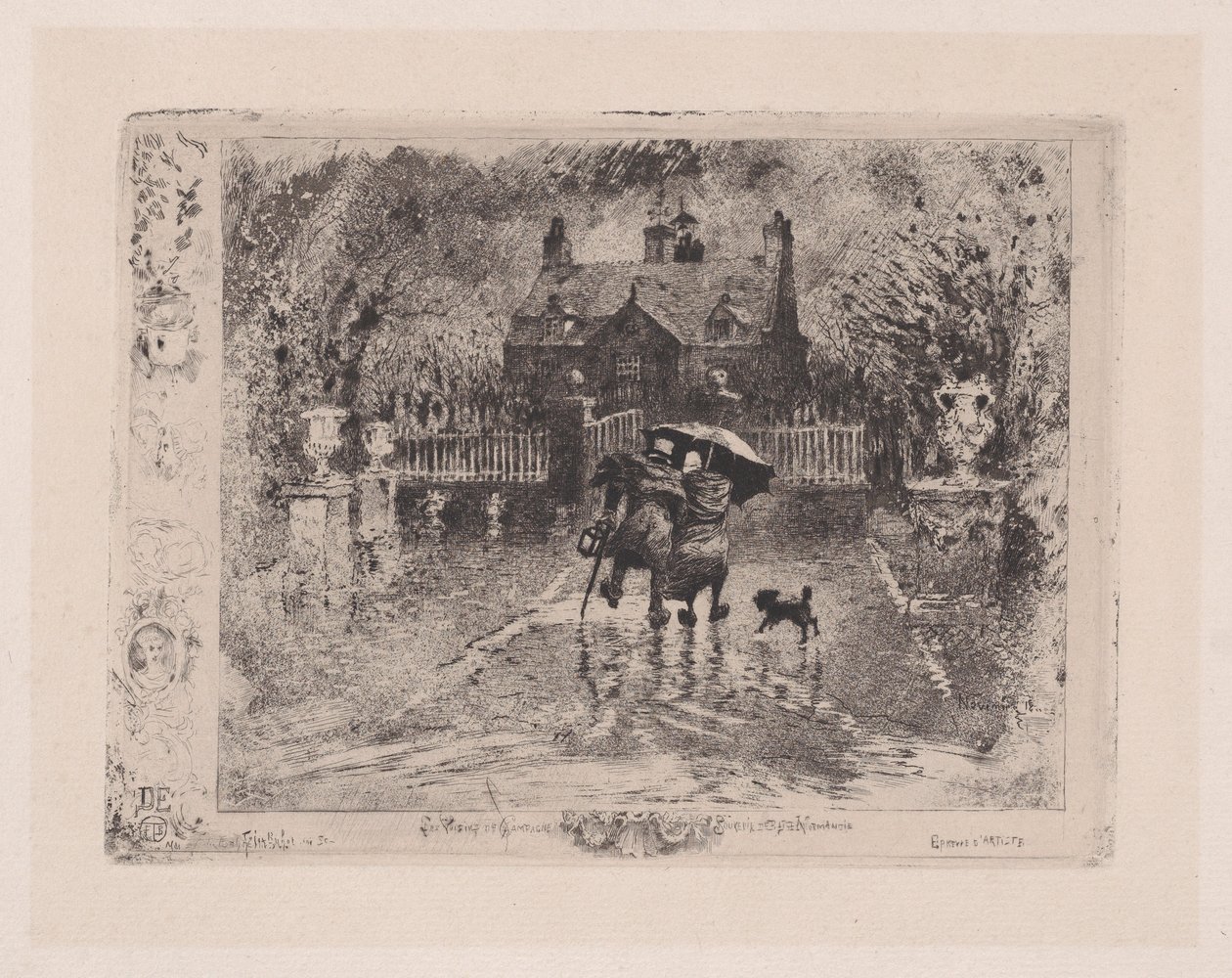 Landnaboerne Landnaboerne, 1860-98. af Felix Hilaire Buhot