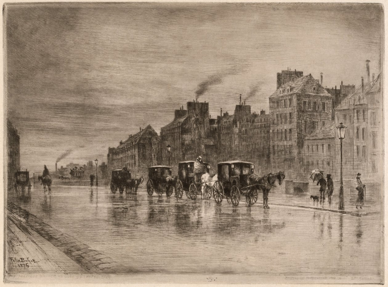 En vintermorgen på Quai de l