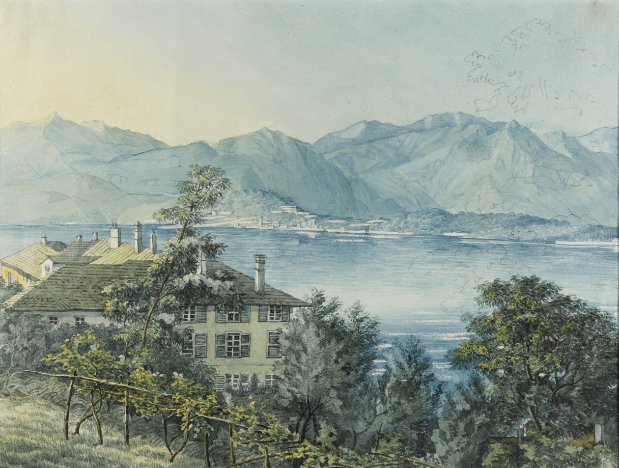 Cadenabbia, Comosøen, 1837 af Felix Mendelssohn Bartholdy