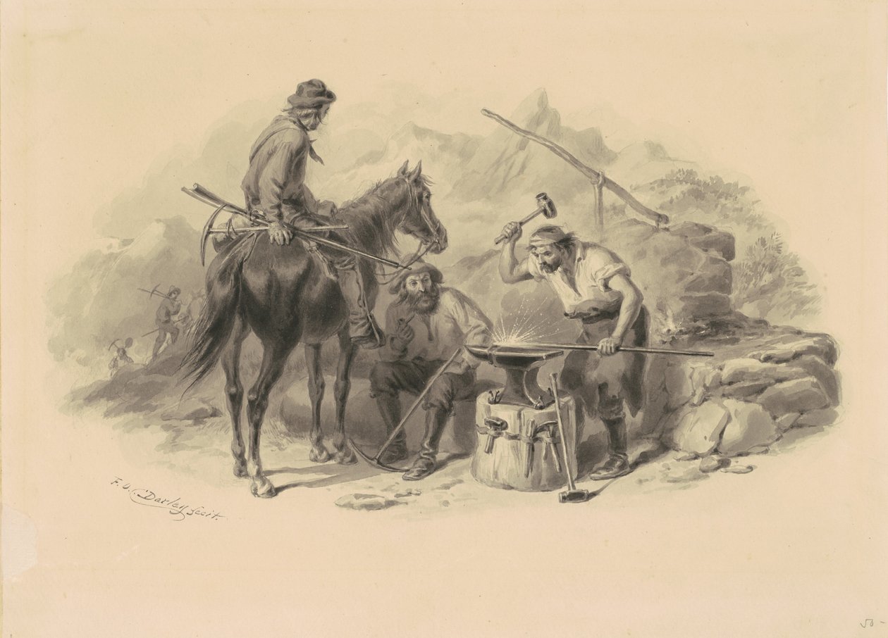 Smed i Guldmarkerne af Felix Octavius Carr Darley